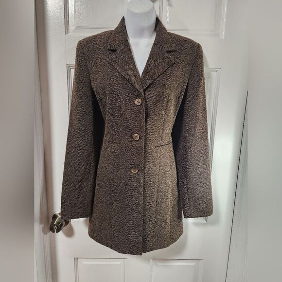 Paniz New York Women's Casual Brown Blazers Long Sleeve Lapel Open Front… - Picture 10 of 15